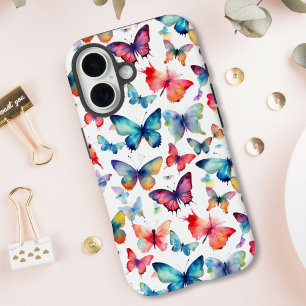 Watercolor Butterfly Pattern iPhone 16 Case