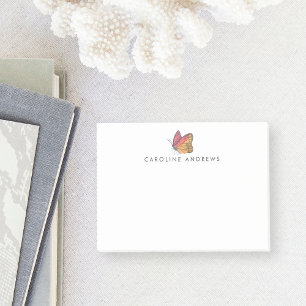 Watercolor Butterfly Personalised Post-it Notes