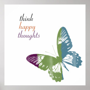 Watercolor Butterfly Poster