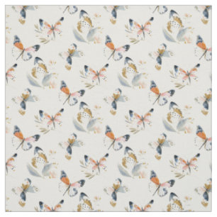 Watercolor Butterfly Seamless Pattern Fabric