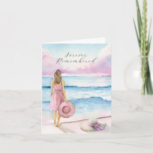 Watercolor By the Shoreline Sympathy Card
