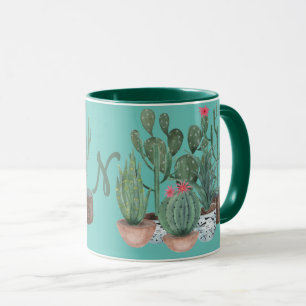 Watercolor cacti. mug