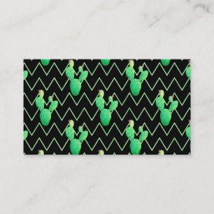 Watercolor Cactus Business Card