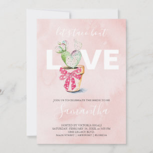 Watercolor Cactus Galantine Bridal Shower