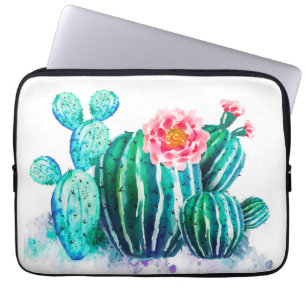 watercolor Cactus Laptop Sleeve