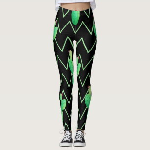 Watercolor Cactus Leggings