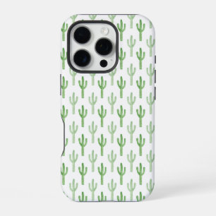Watercolor Cactus Pattern iPhone 16 Pro Case