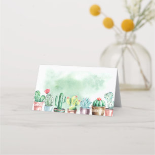 Watercolor Cactus Place Cards