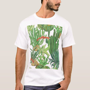 Watercolor Cactus: Seamless Pattern Painting T-Shirt