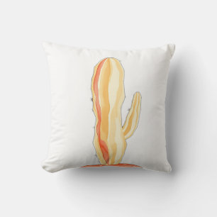 Watercolor Cactus with Starry Glow Cushion