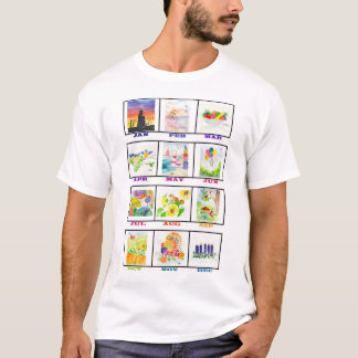Watercolor Calendar T-Shirt