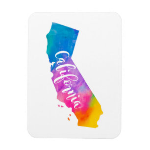 Watercolor California Magnet