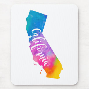 Watercolor California Mouse Pad