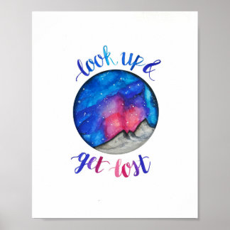 Watercolor Calligraphy Quote & Art Poster