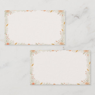 Watercolor Camellia Wedding Place Card