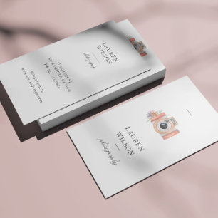 Watercolor Camera Photography Business Card