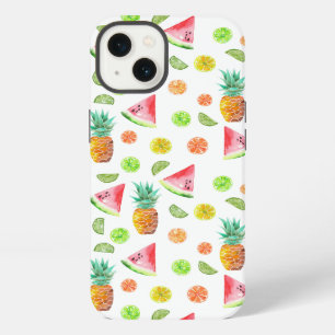 Watercolor Candied Fruit Pattern iPhone 13 Case