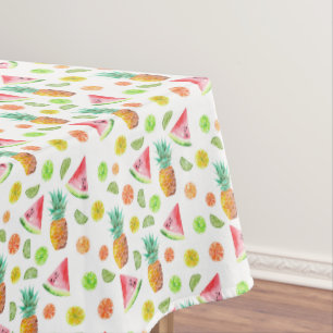 Watercolor Candied Fruit Pattern Tablecloth