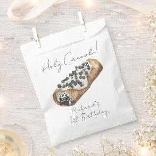 Watercolor Cannoli 1st Birthday Party Favour Bag