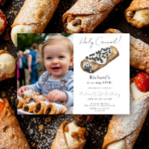 Watercolor Cannoli 1st Birthday Party