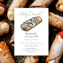 Watercolor Cannoli 1st Birthday Party