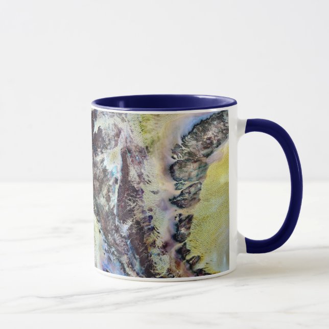 Watercolor Canvas Ceramic Mug (Right)