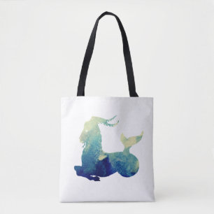 Watercolor Capricorn Sign Tote Bag