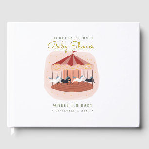 Watercolor Carousel Guest Book
