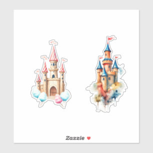 watercolor castle 
