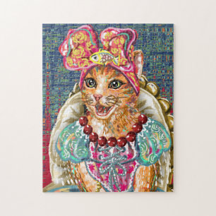 Watercolor Cat Jigsaw Puzzle