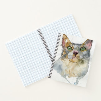 Watercolor Cat Notebook