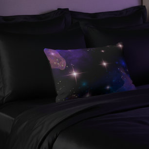 Watercolor Celestial Cosmic Stars and Sky Decorative Cushion