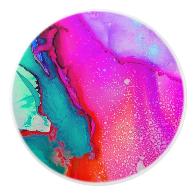 Watercolor Ceramic Knob (Front)