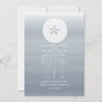 Watercolor Chambray + Sand Dollar Wedding