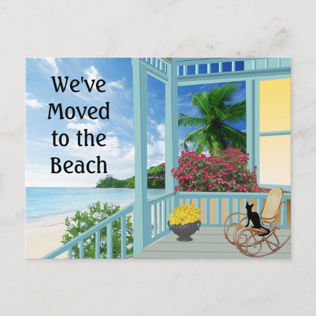 Watercolor Change of Address Postcard (Front)