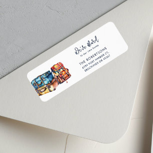 Watercolor Change of Address Return Address Label