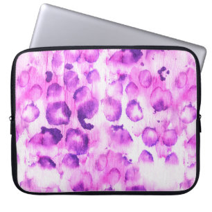 Watercolor Cheetah: Light Animal Print. Laptop Sleeve