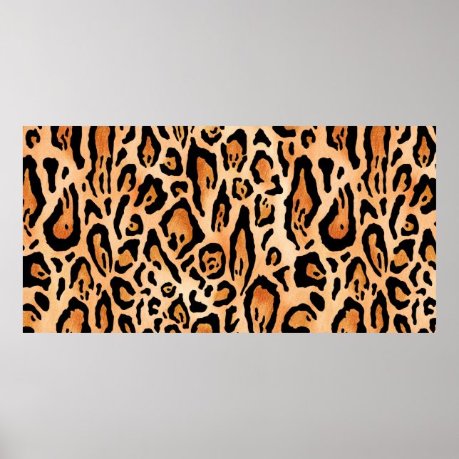 Watercolor cheetah print pattern (Front)