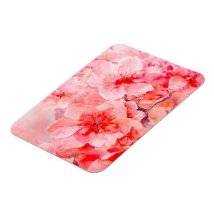 Watercolor Cherry Blossom Bliss Magnet