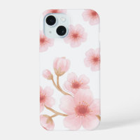 Watercolor Cherry Blossom Japanese Pink Floral