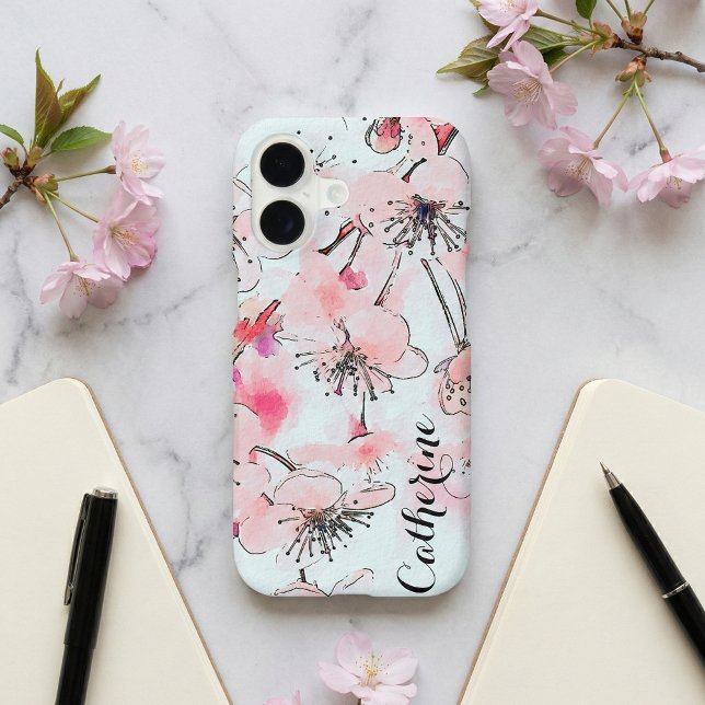 Watercolor Cherry Blossoms Artistic Illustration (Creator Uploaded)