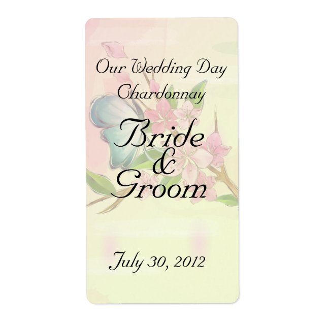 Watercolor Cherry Blossoms Butterflies (Front)