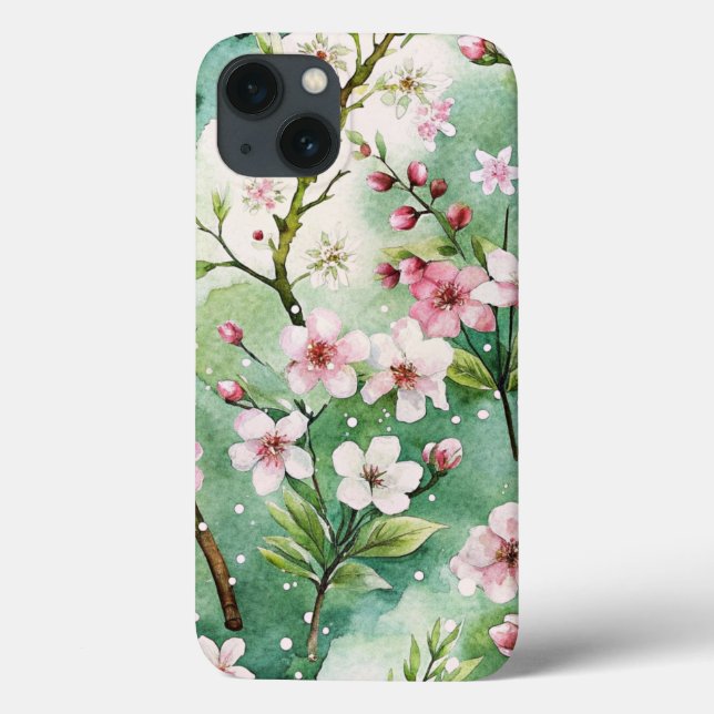 Watercolor Cherry Blossoms Case-Mate iPhone Case (Back)