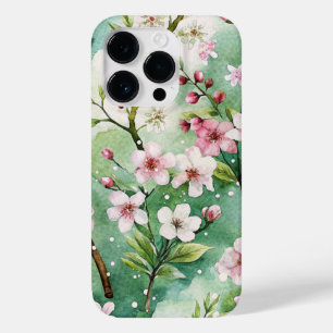 Watercolor Cherry Blossoms Case-Mate iPhone 14 Pro Case