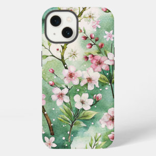 Watercolor Cherry Blossoms iPhone 13 Case