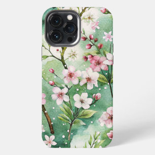 Watercolor Cherry Blossoms iPhone 13 Pro Max Case