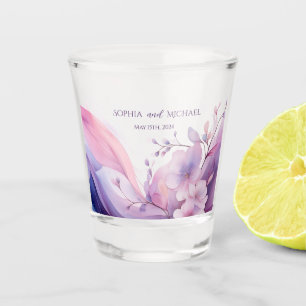 Watercolor Cherry Blossoms-Money/shot Dance- Shot Glass