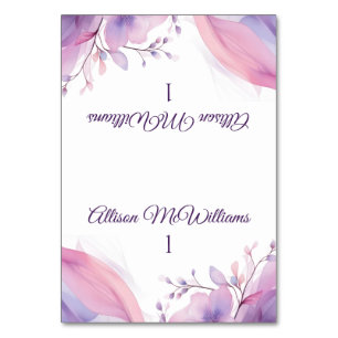 Watercolor Cherry Blossoms-Wedding- Table Number