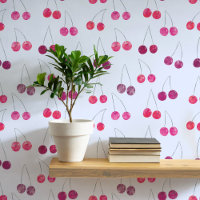 Watercolor Cherry Pattern