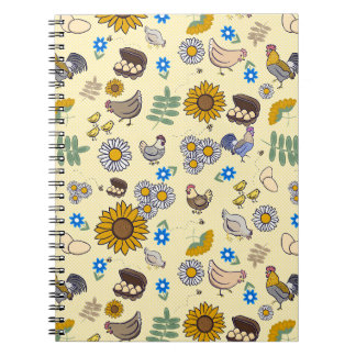 Watercolor Chicken Coop Notebook